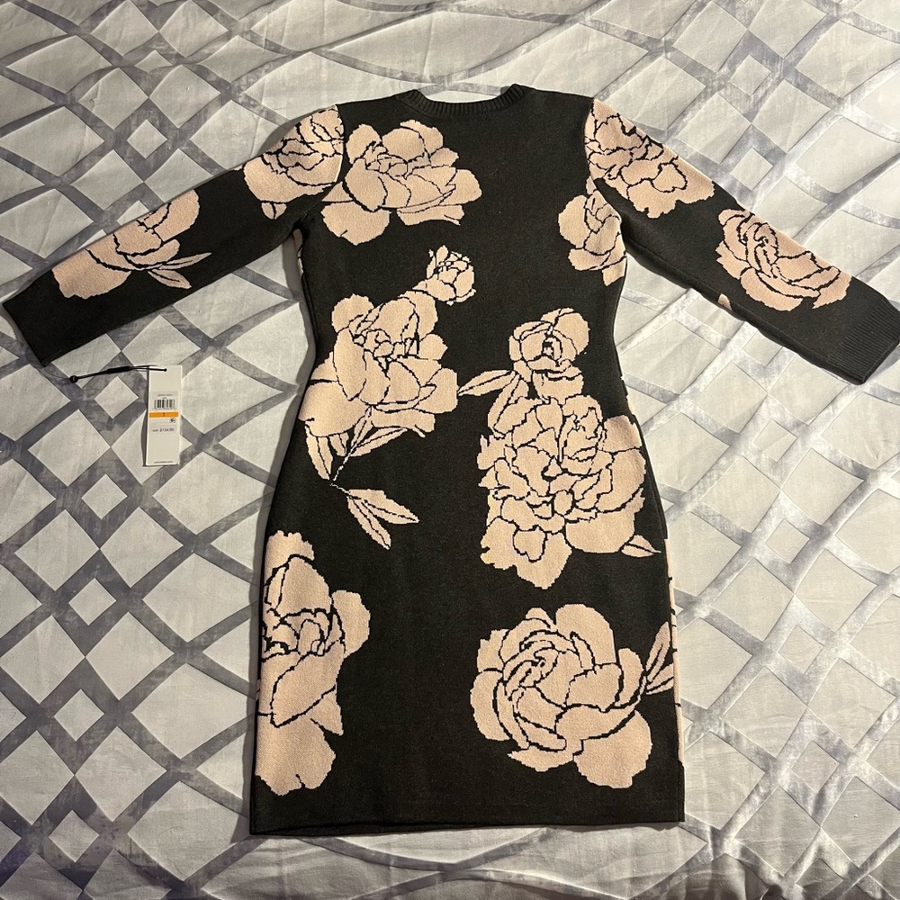 Calvin Klein Rose Print Dress